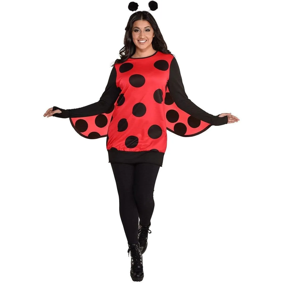 Love Bug Costume for Adults, Red Tunic